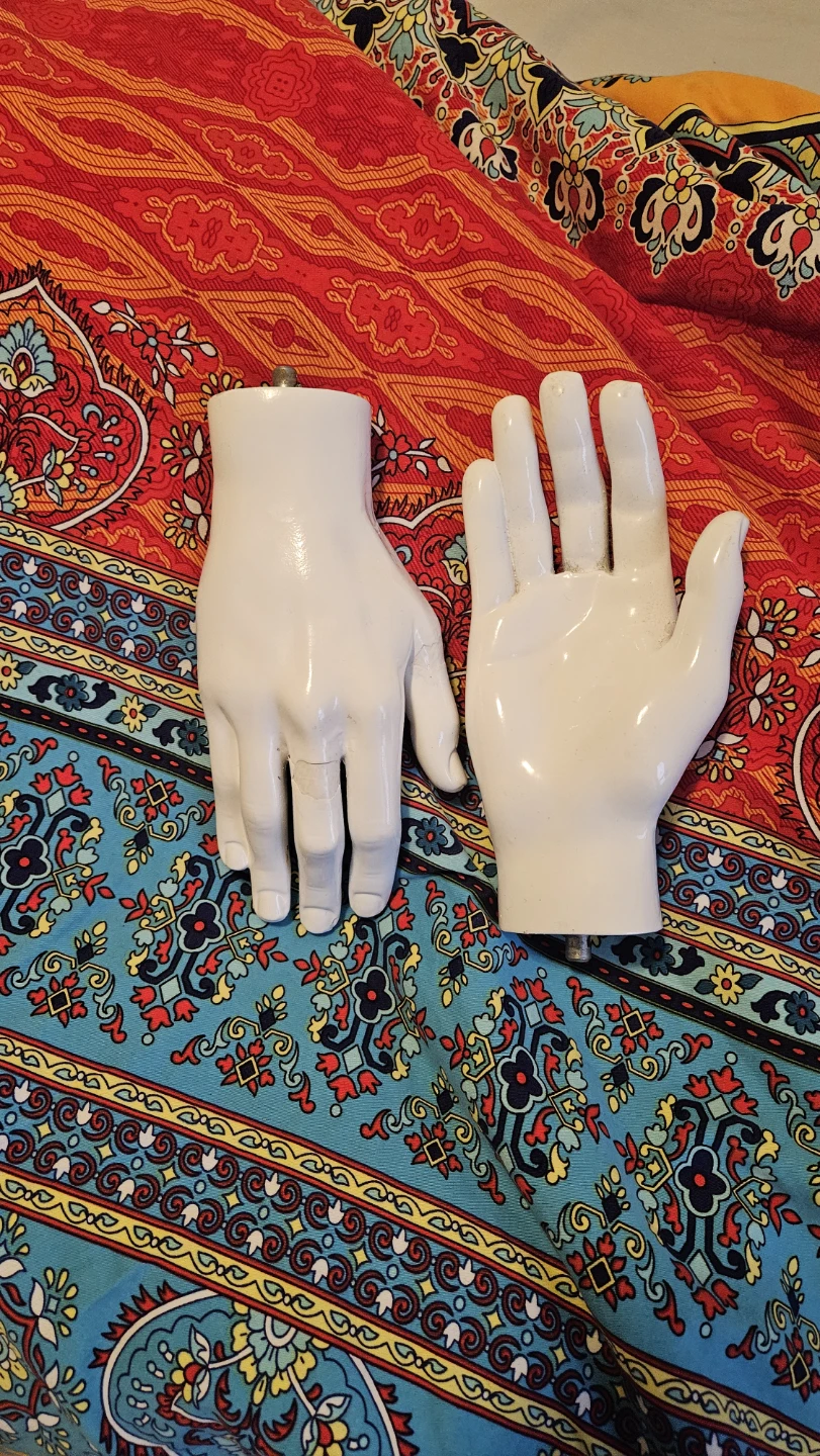 White Mannequin Hand Display - Set of 2