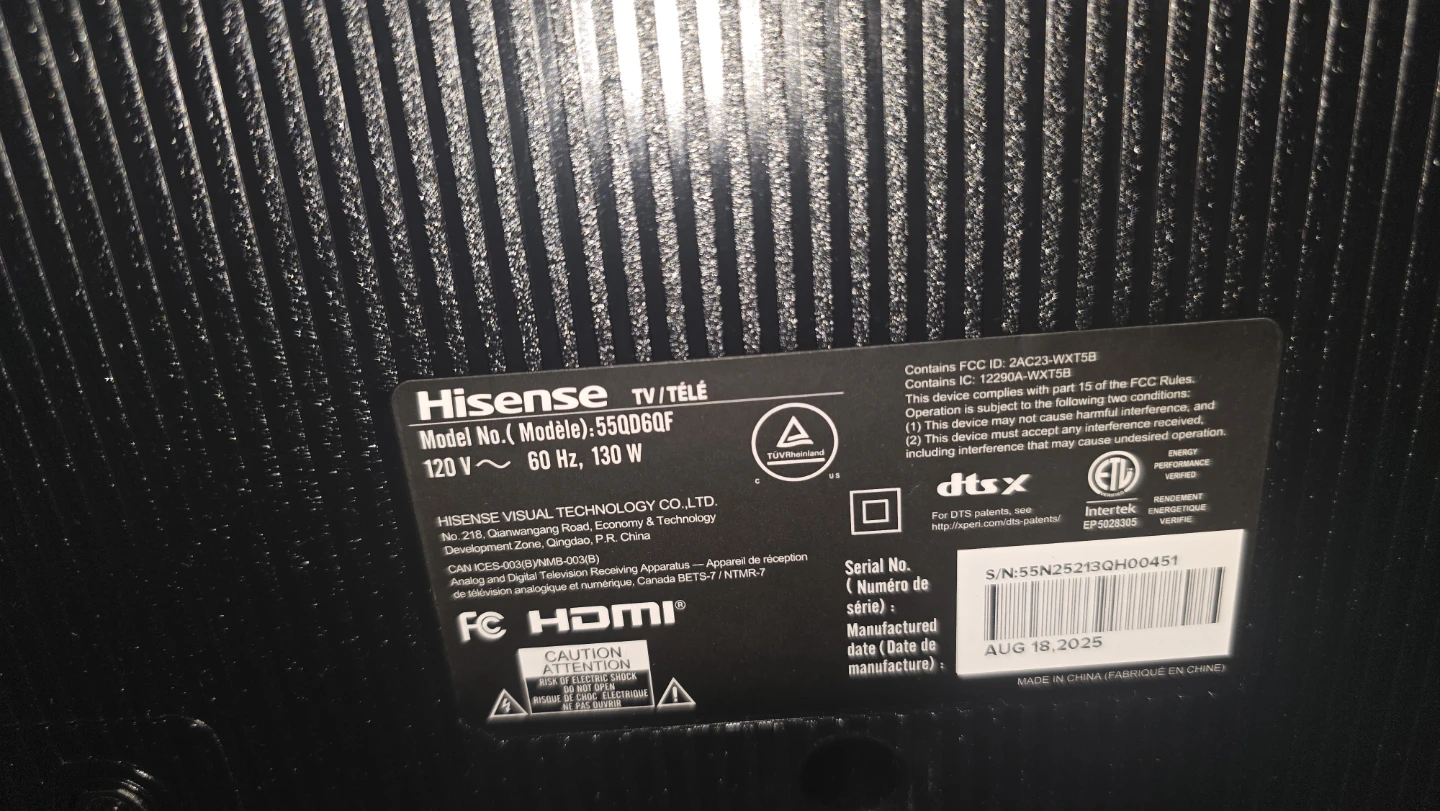 Hisense 55" Smart 4K QLED TV - photo 3