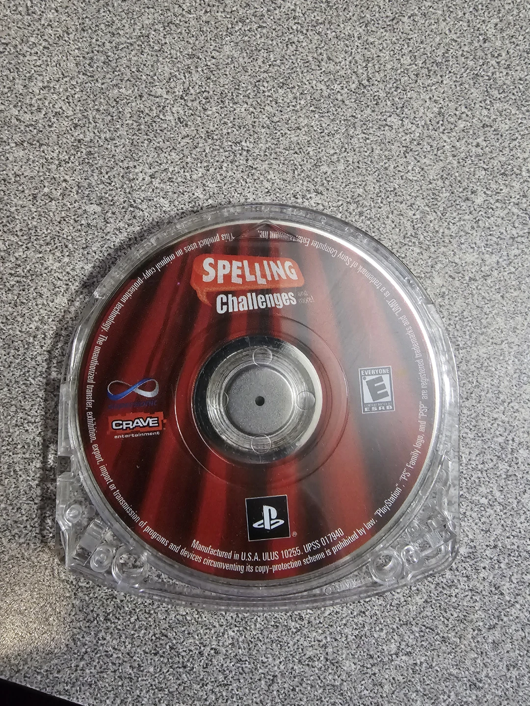 Crave Entertainment Spelling Challenges PSP UMD Game
