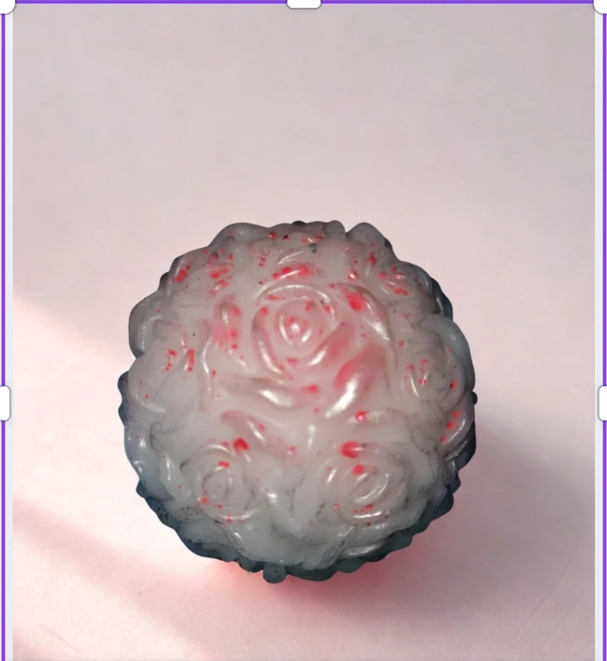 CHANDELLE décorative  en forme de rose