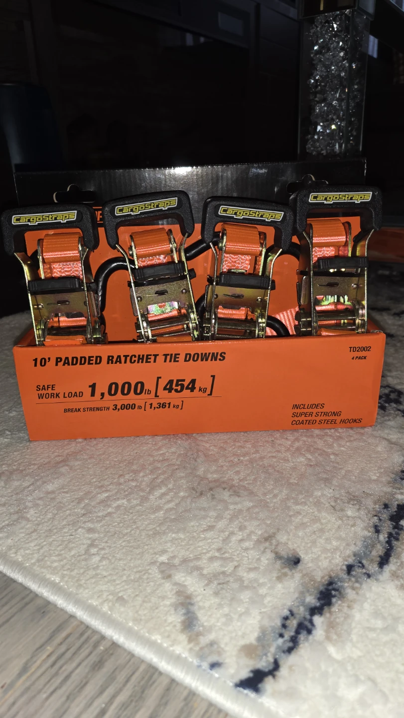 CargoStraps 10' Padded Ratchet Tie Downs (4 Pack) - photo 3