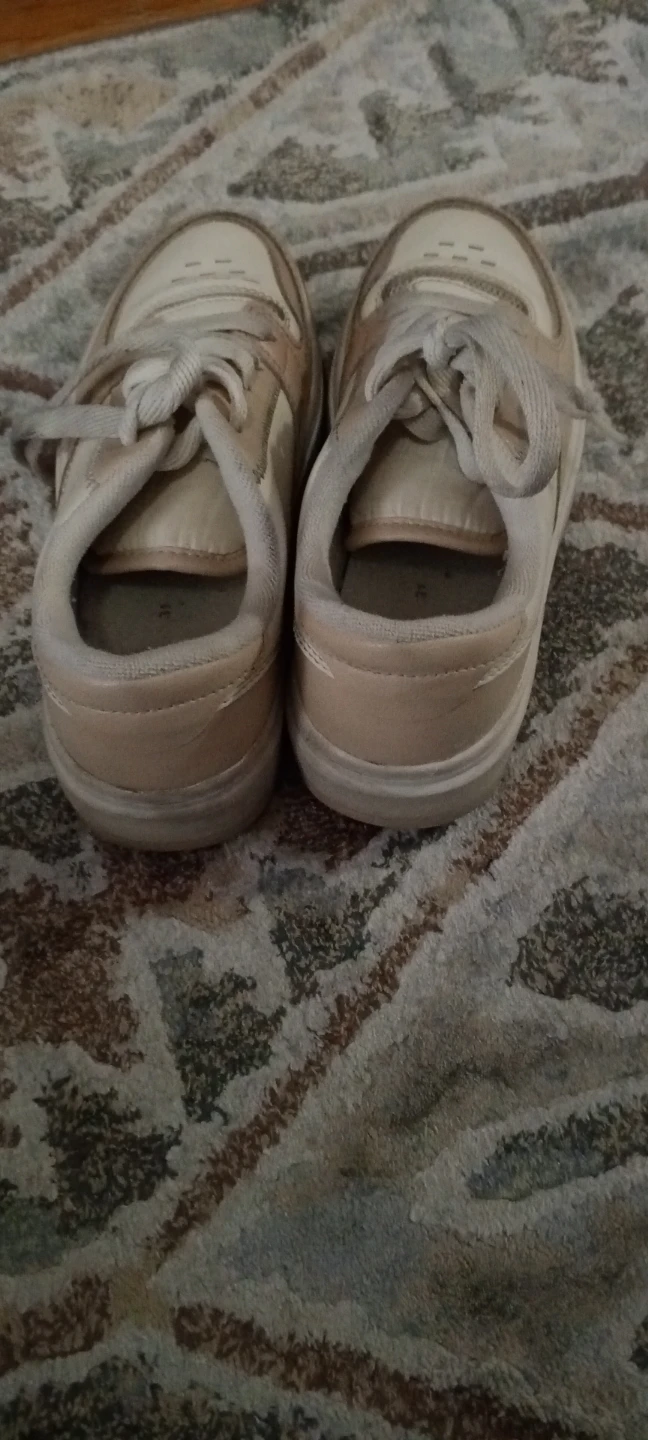 Zara Kids White and Tan Sneakers Size 31 - photo 3