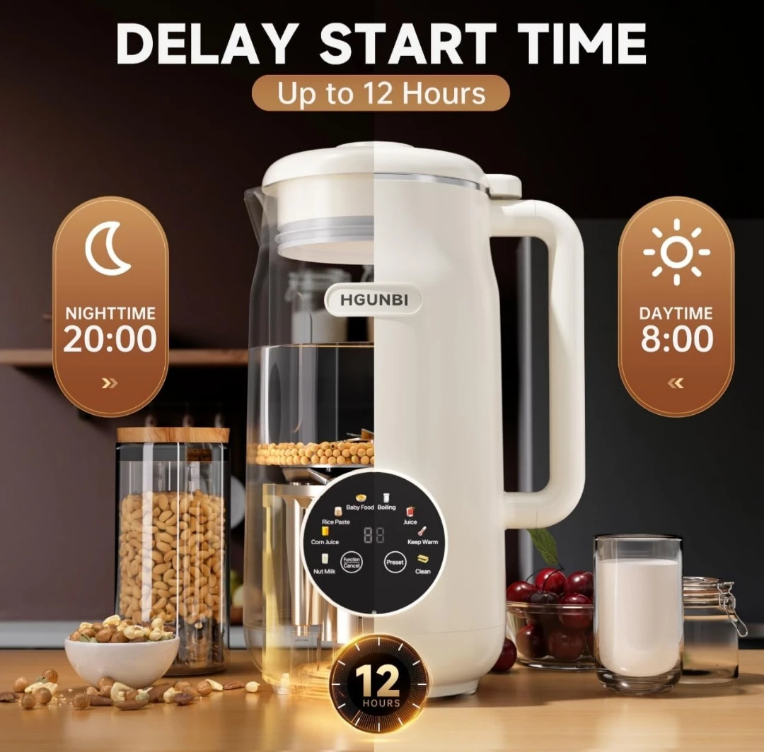 HGUNBI 8-in-1 Multifunctional Nut Milk Maker - photo 5