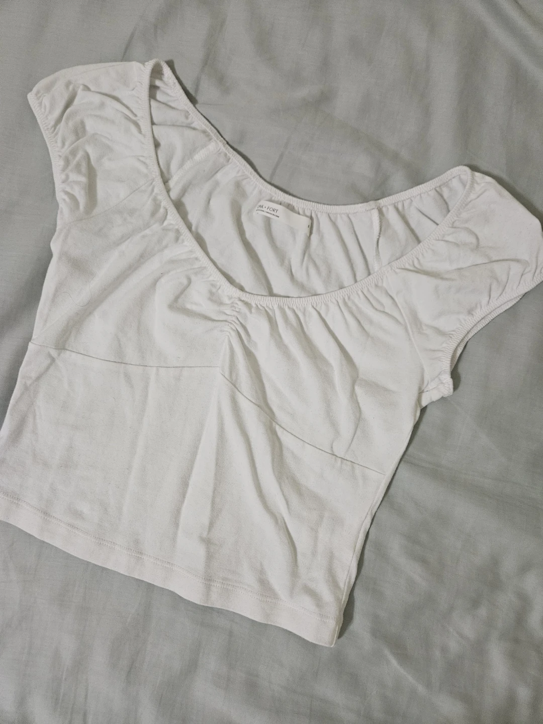 Oak + Fort White Cropped Top - Size S - photo 2
