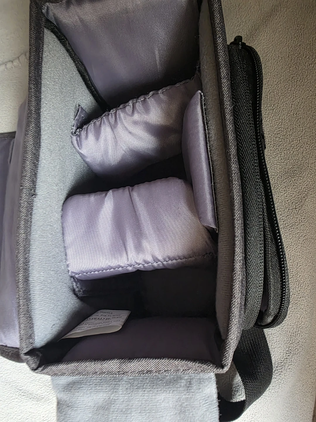 Grey Camera Bag with Adjustable Strap - photo 5