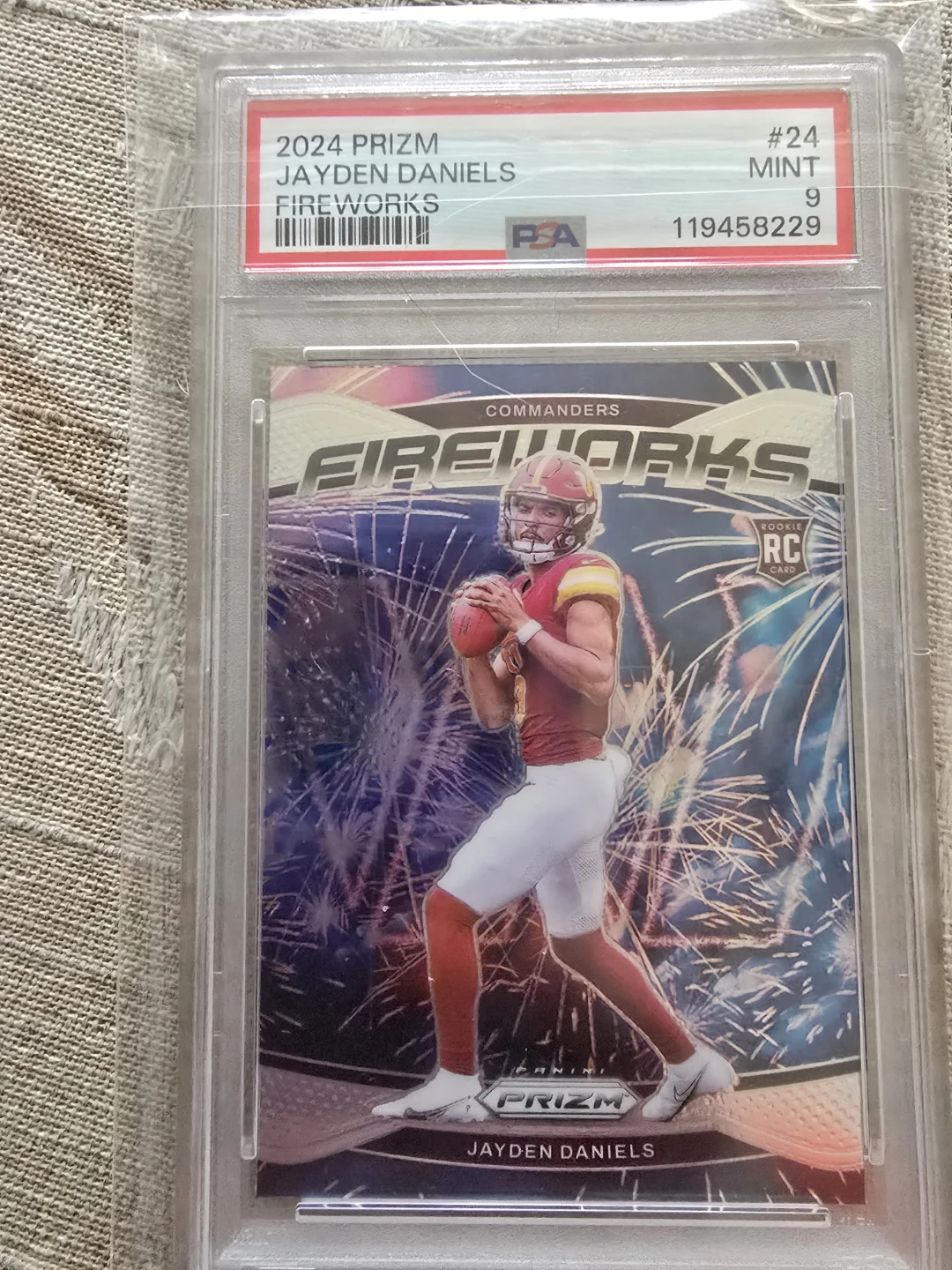 2024 Prizm Jayden Daniels Fireworks Rookie Card #24