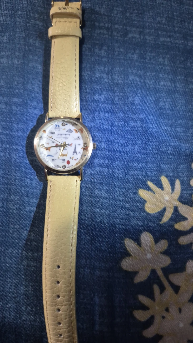 Francesca's Women's Watch with Travel Theme Dial