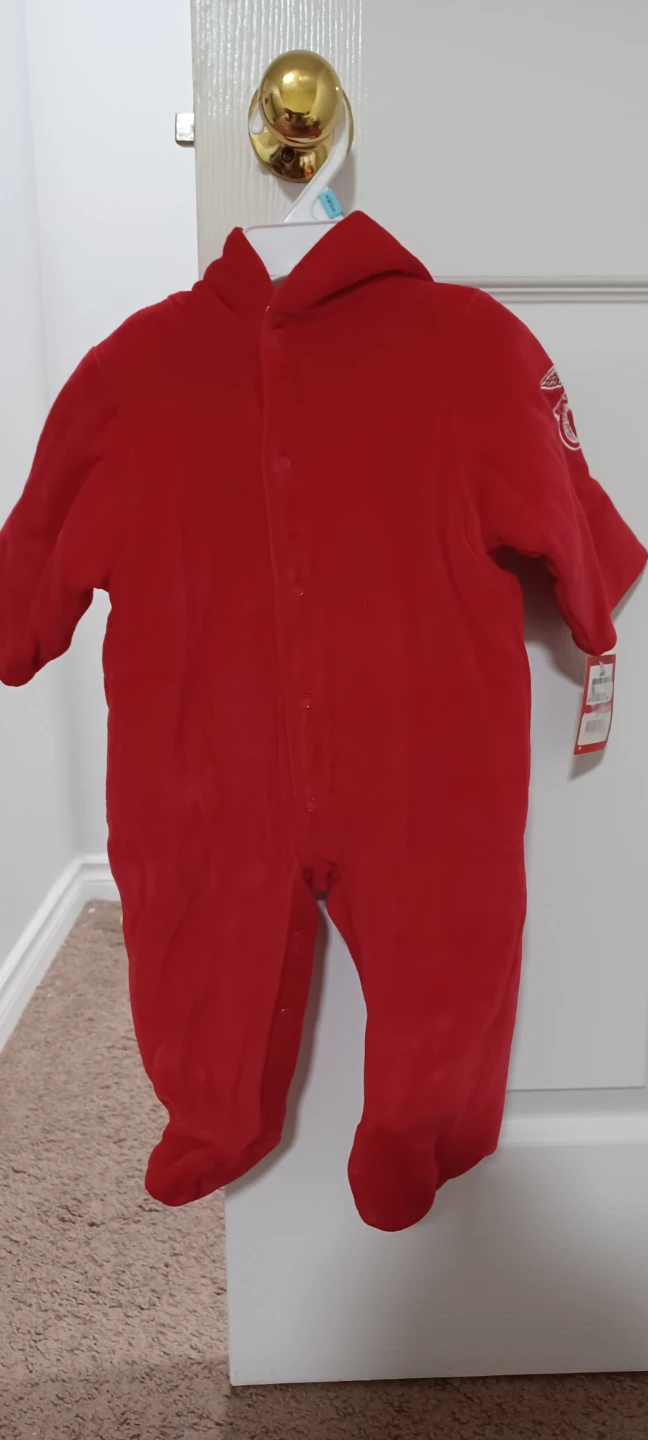 Red Baby Bunting Suit 6-9 months