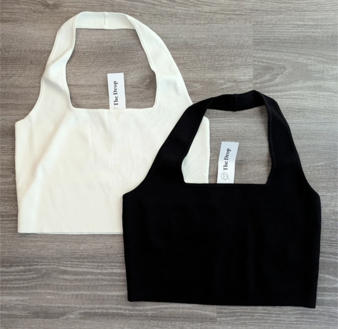 THE DROP | greta crop halter (2pc)