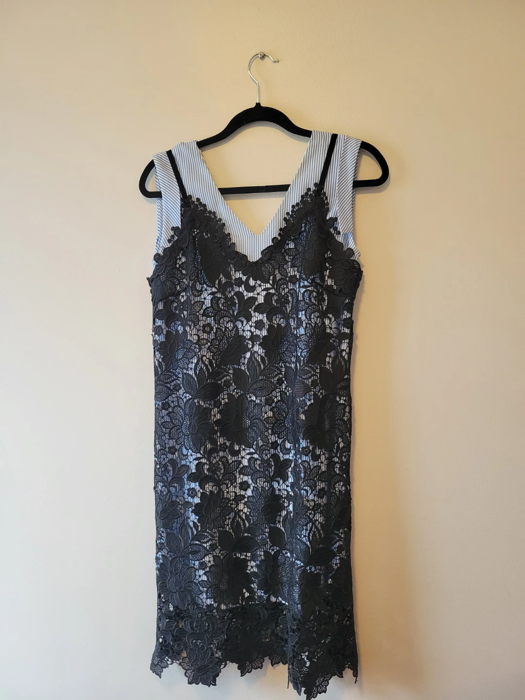 Black Lace Overlay Dress - photo 2