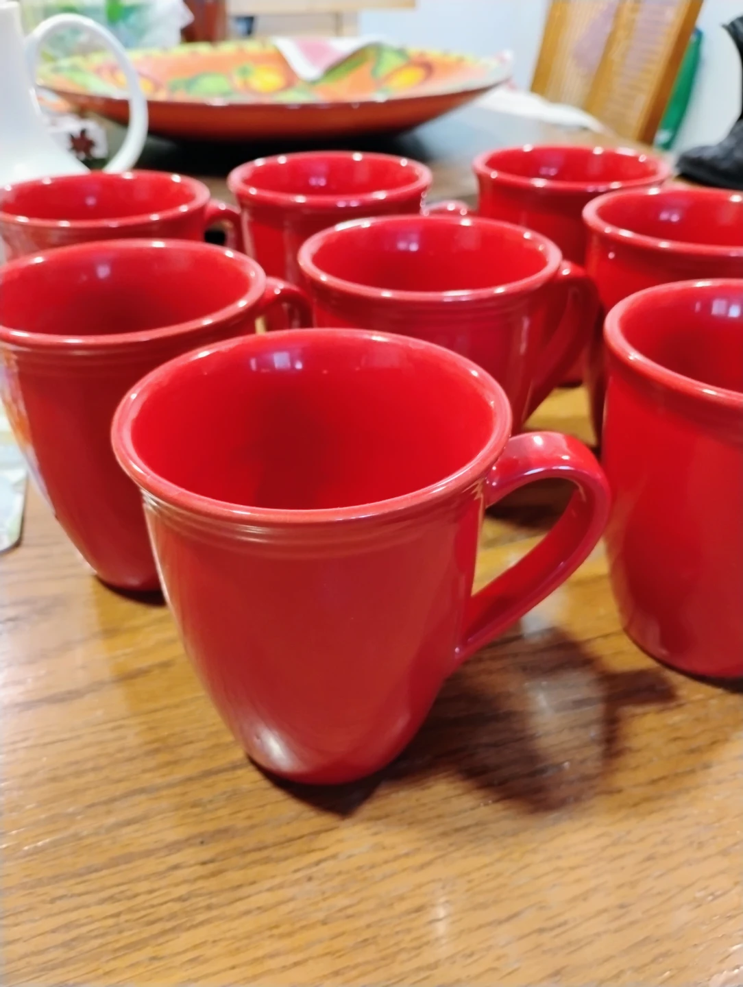 Set of 8 Red Oneida Culinaria Mugs - photo 2