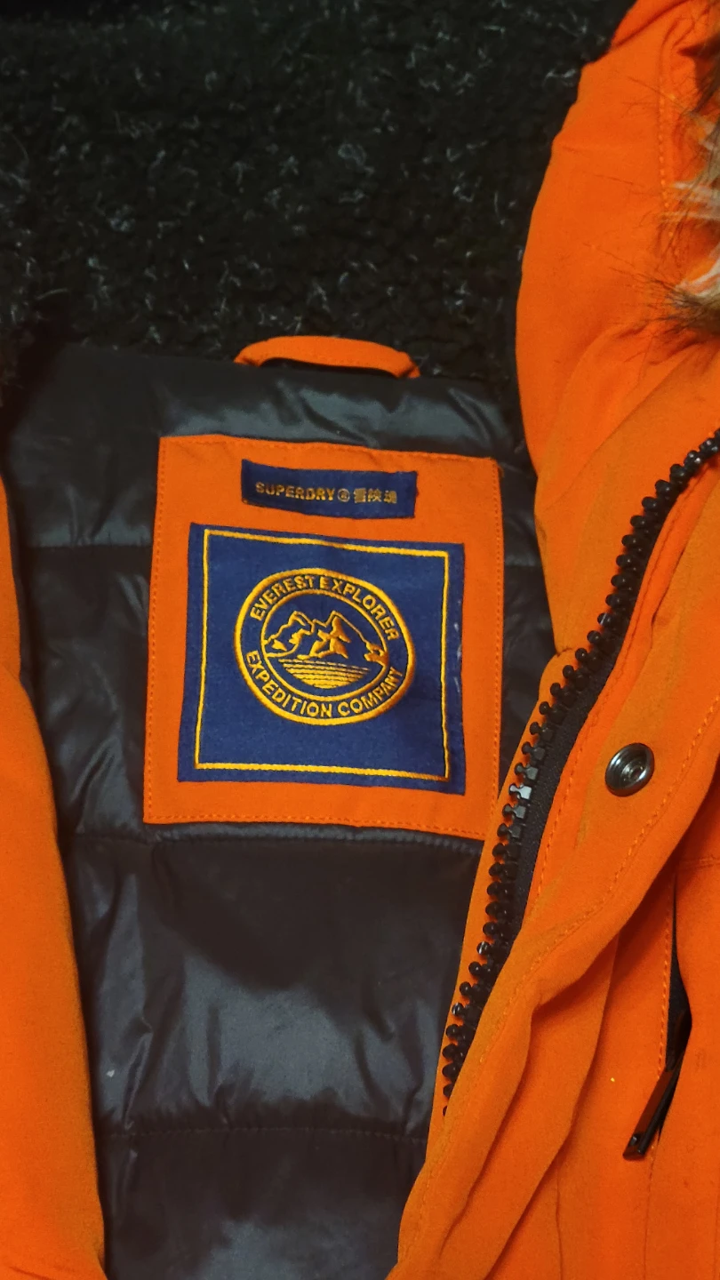 Superdry Orange Everest Expedition Parka Jacket - Size S - photo 2