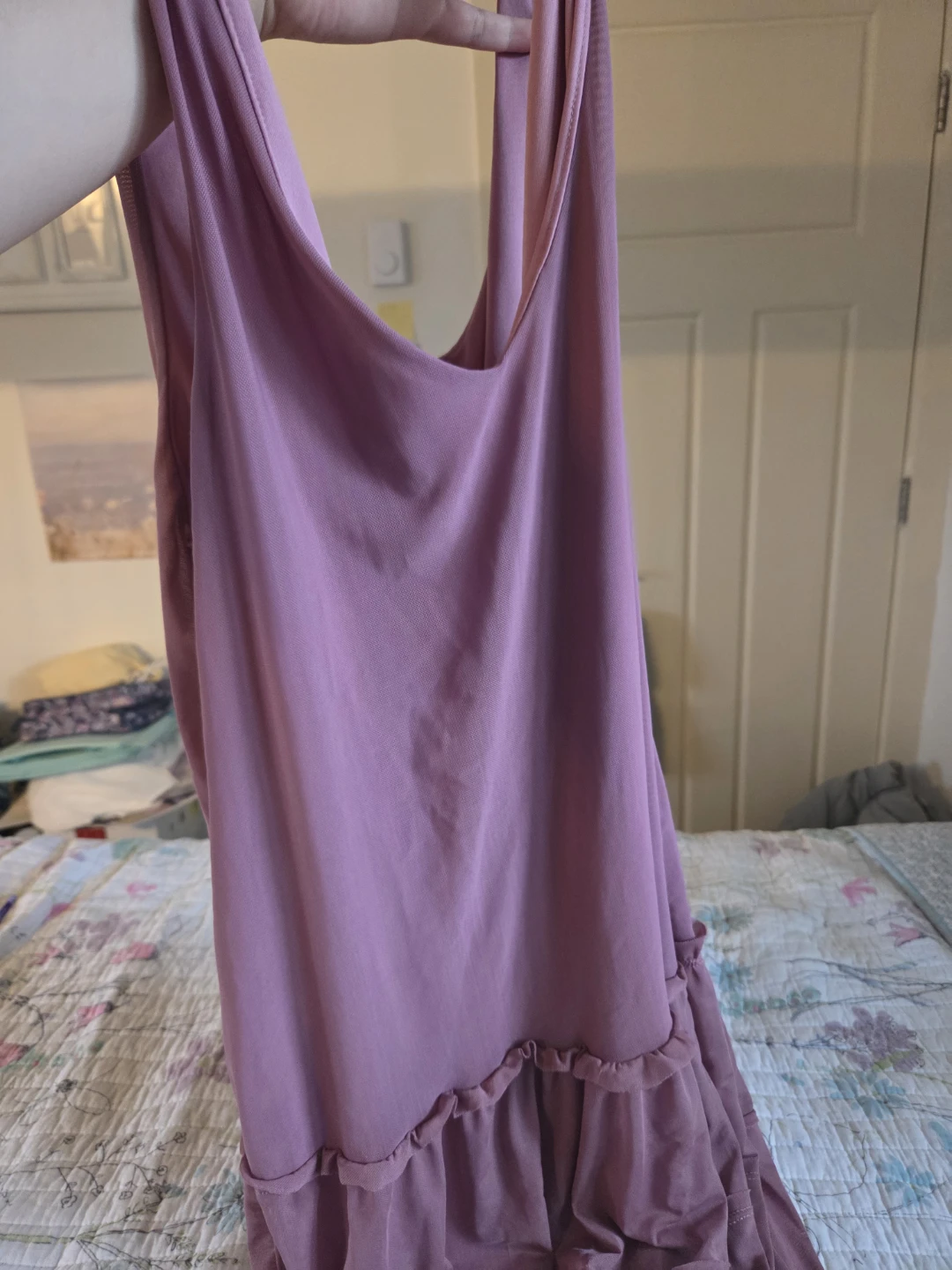 Hey & Joey ligned pink Ruffle Dress - photo 2
