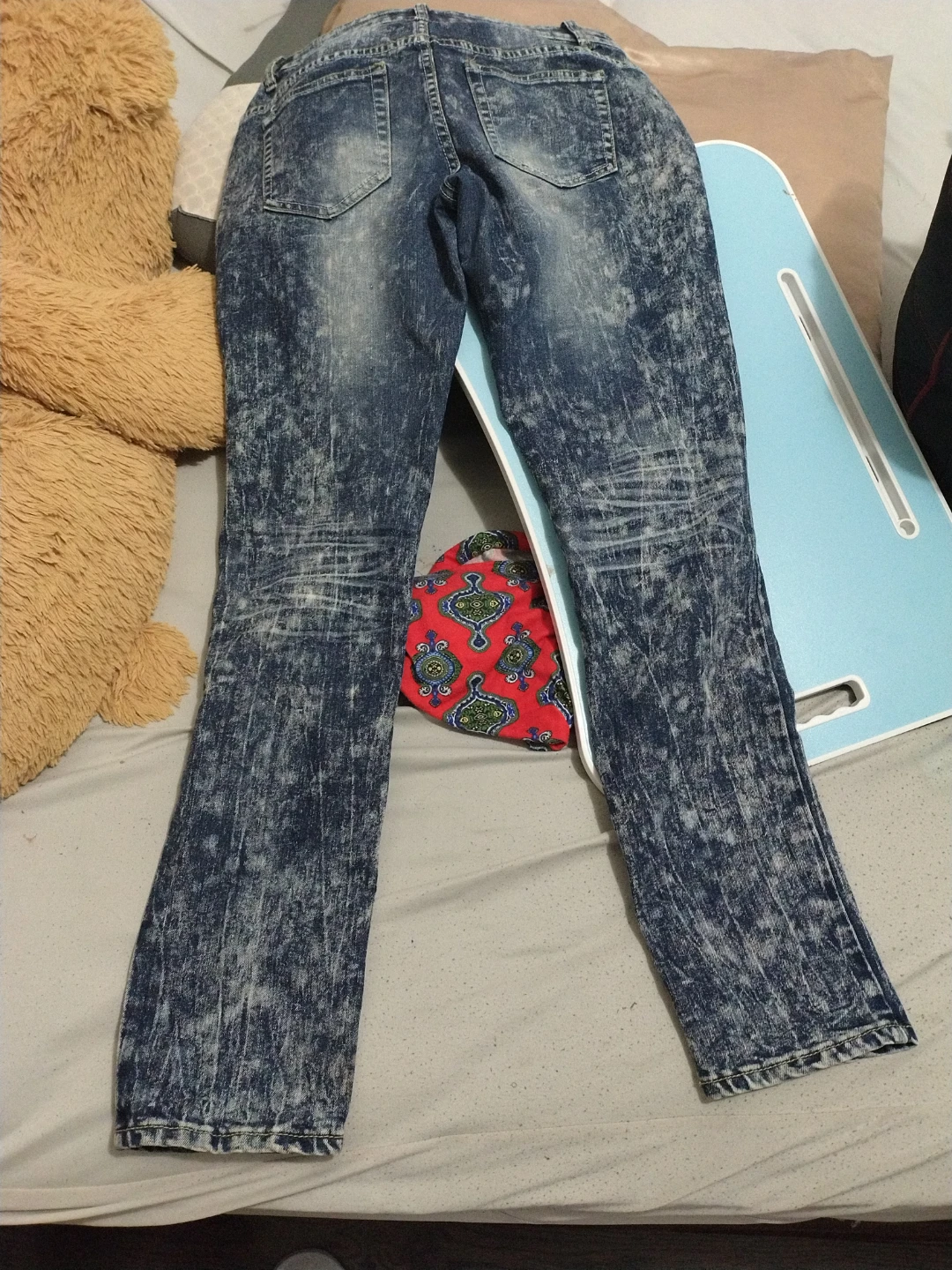 Distressed Wash Bootcut Jeans - photo 2