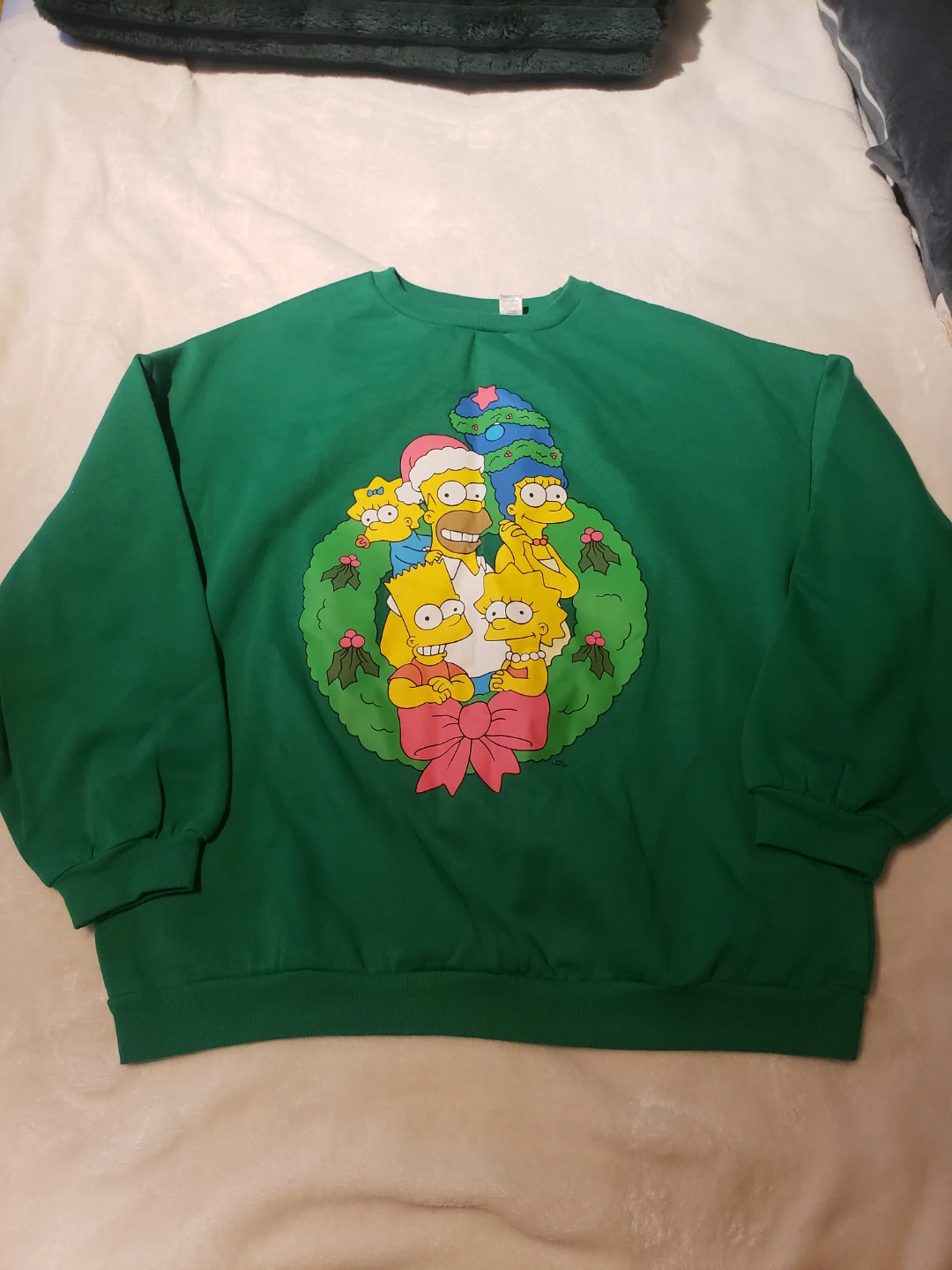 The Simpsons Christmas Wreath Sweater - Size M - photo 2