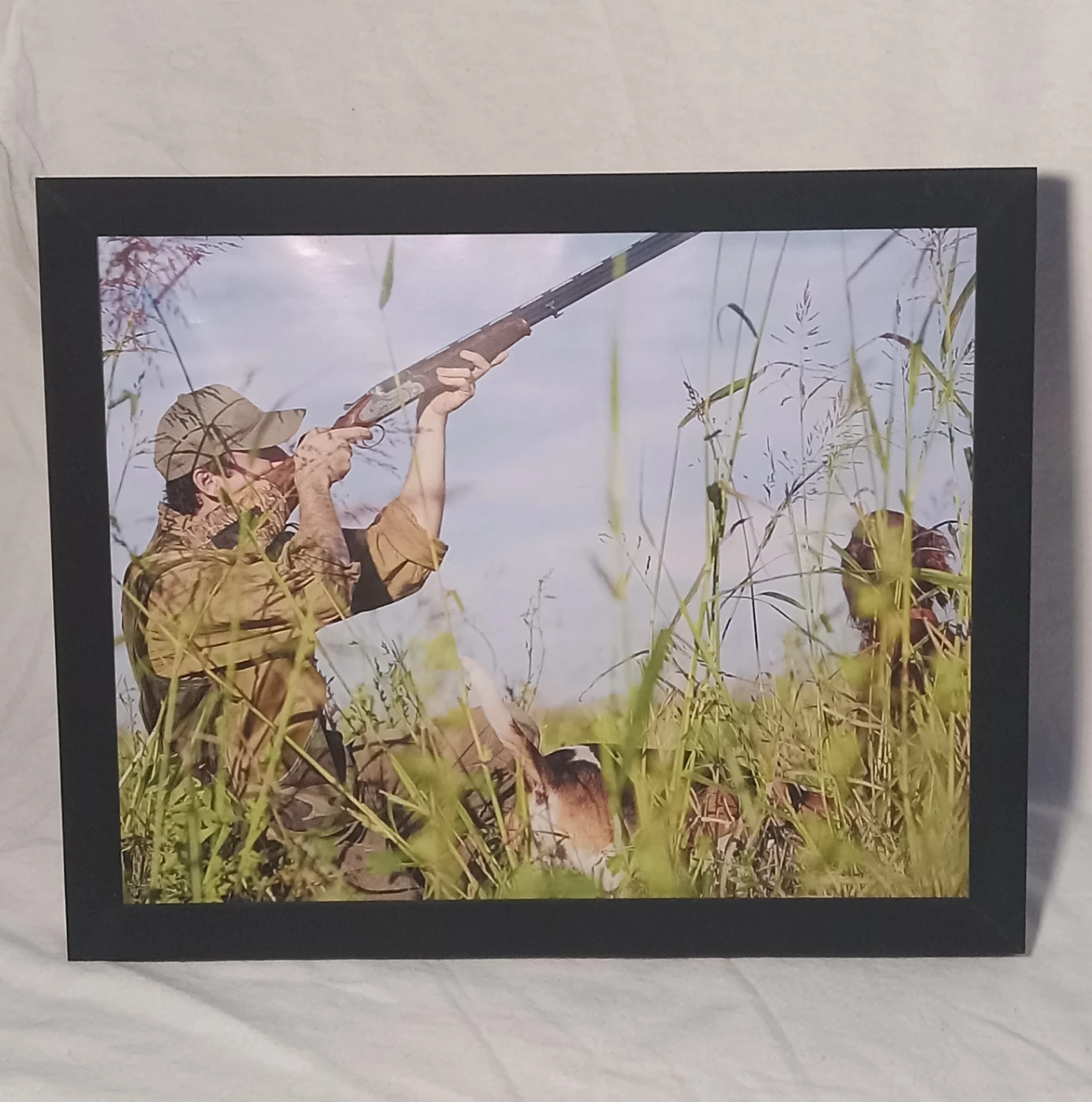 Framed Print of Duck Hunting Scene
