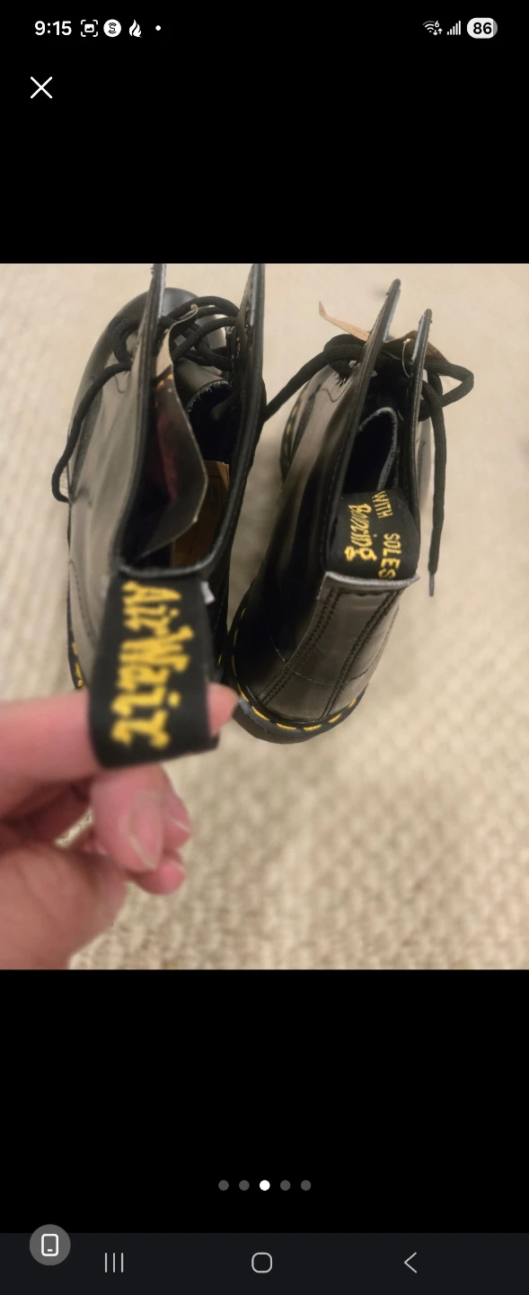 Dr. Martens Black Leather Boots sz 11 Men - photo 5