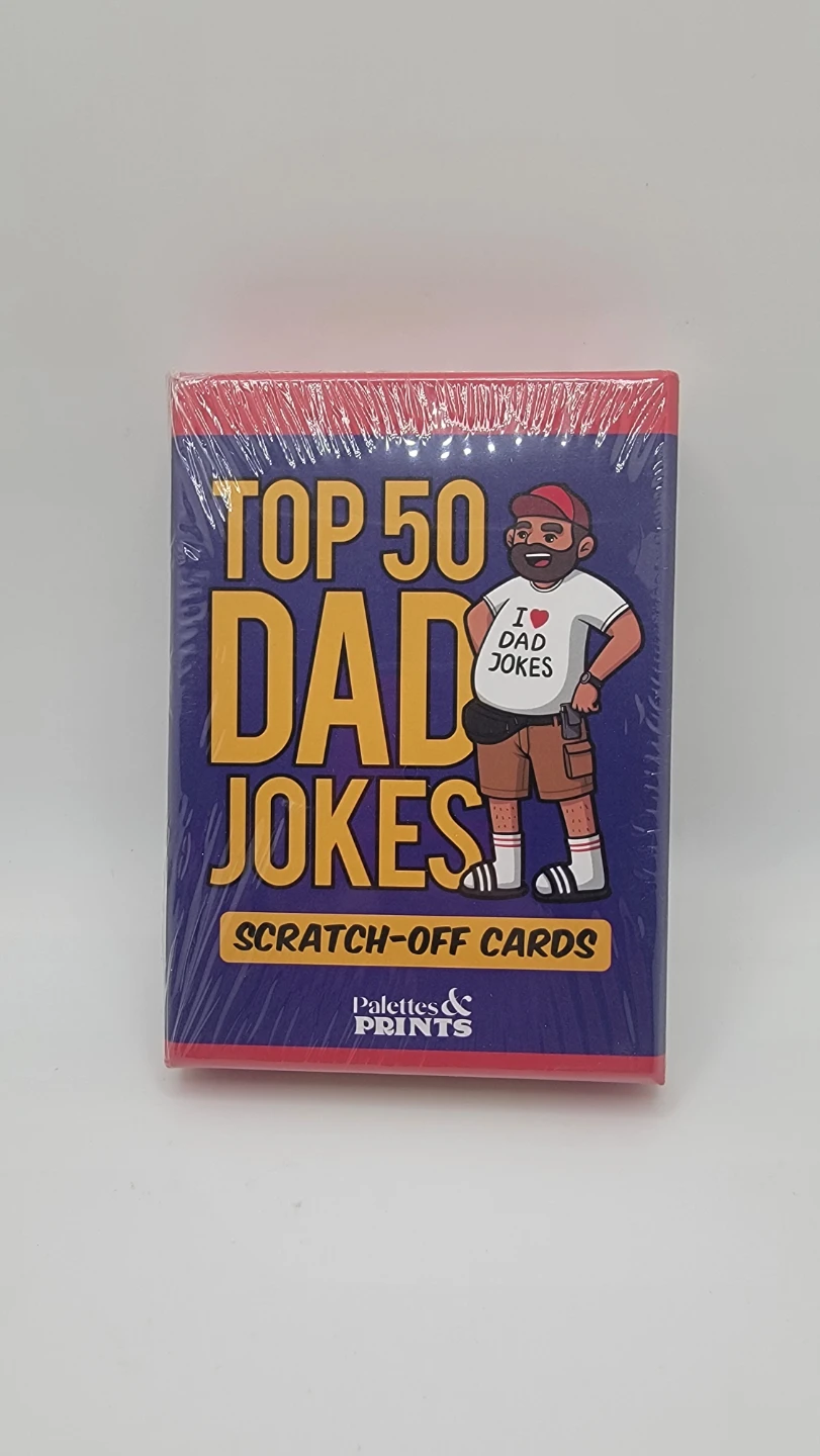 50 Dad Jokes Scratch-Off Cards | Funny Father's Day Gift for Dad