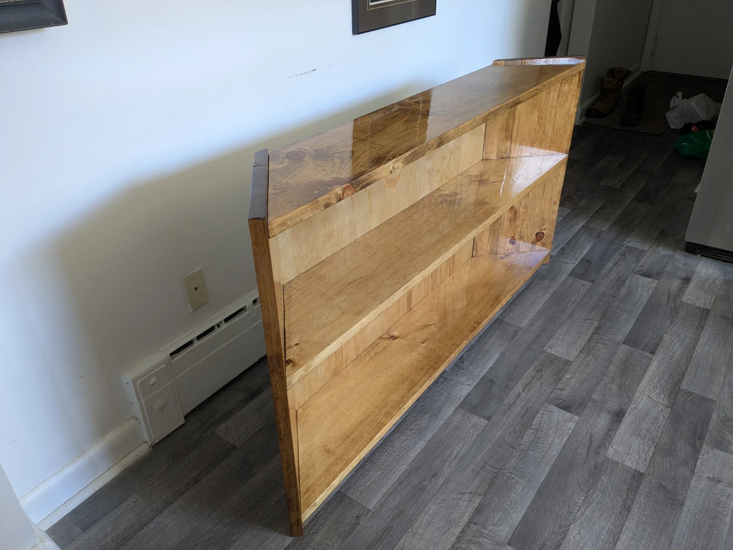 Handcrafted Wooden Tv stand/ bookshelf - photo 3