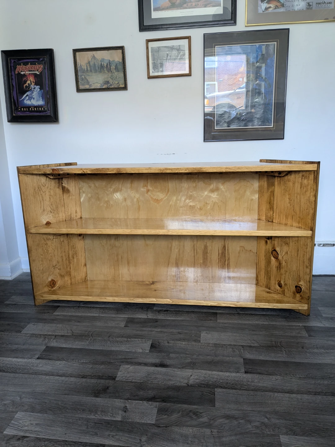 Handcrafted Wooden Tv stand/ bookshelf - photo 4