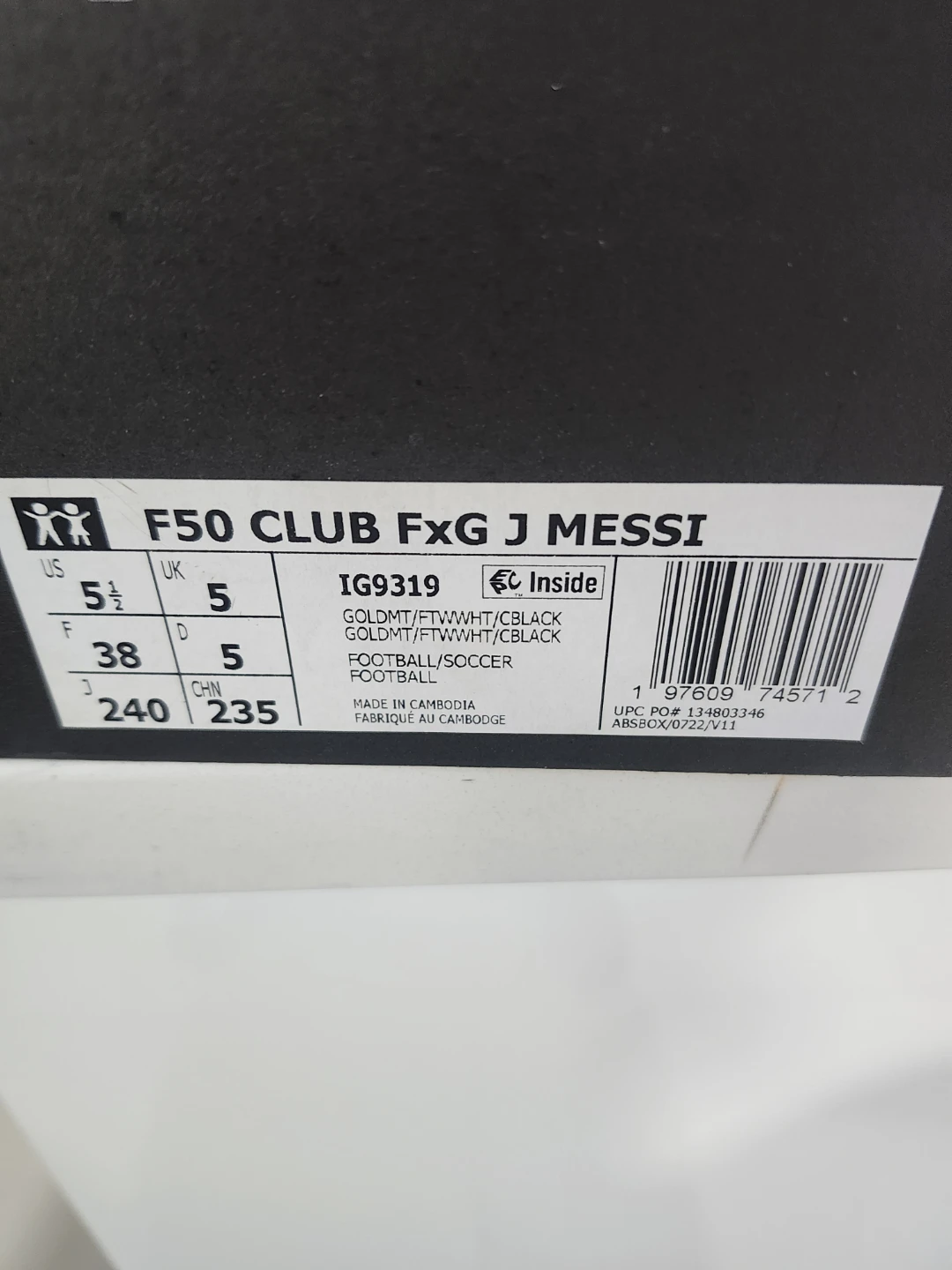 Adidas F50 Club Messi FG/AG Soccer Cleats