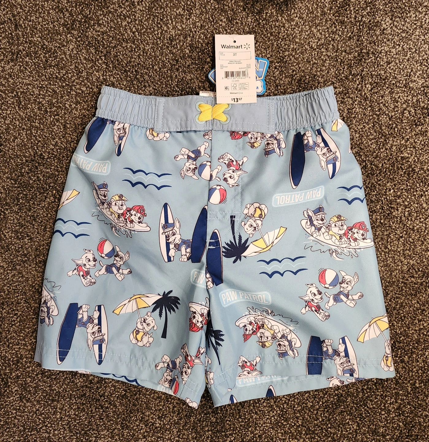 Paw Patrol Swim Trunks Size 2T & 3T - photo 2