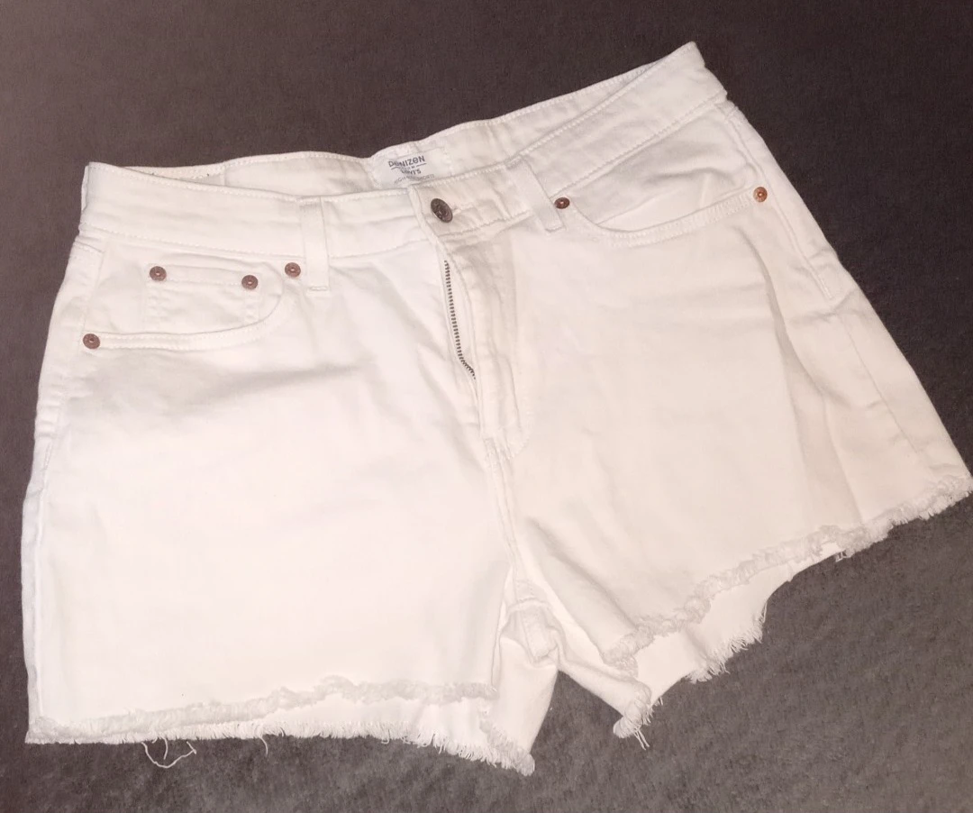 White Denim Shorts