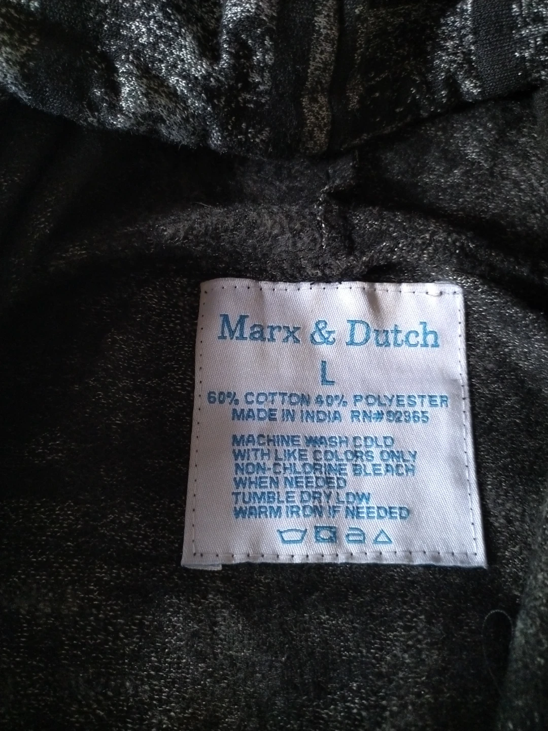 Marx & Dutch Striped Hoodie Size L - photo 3