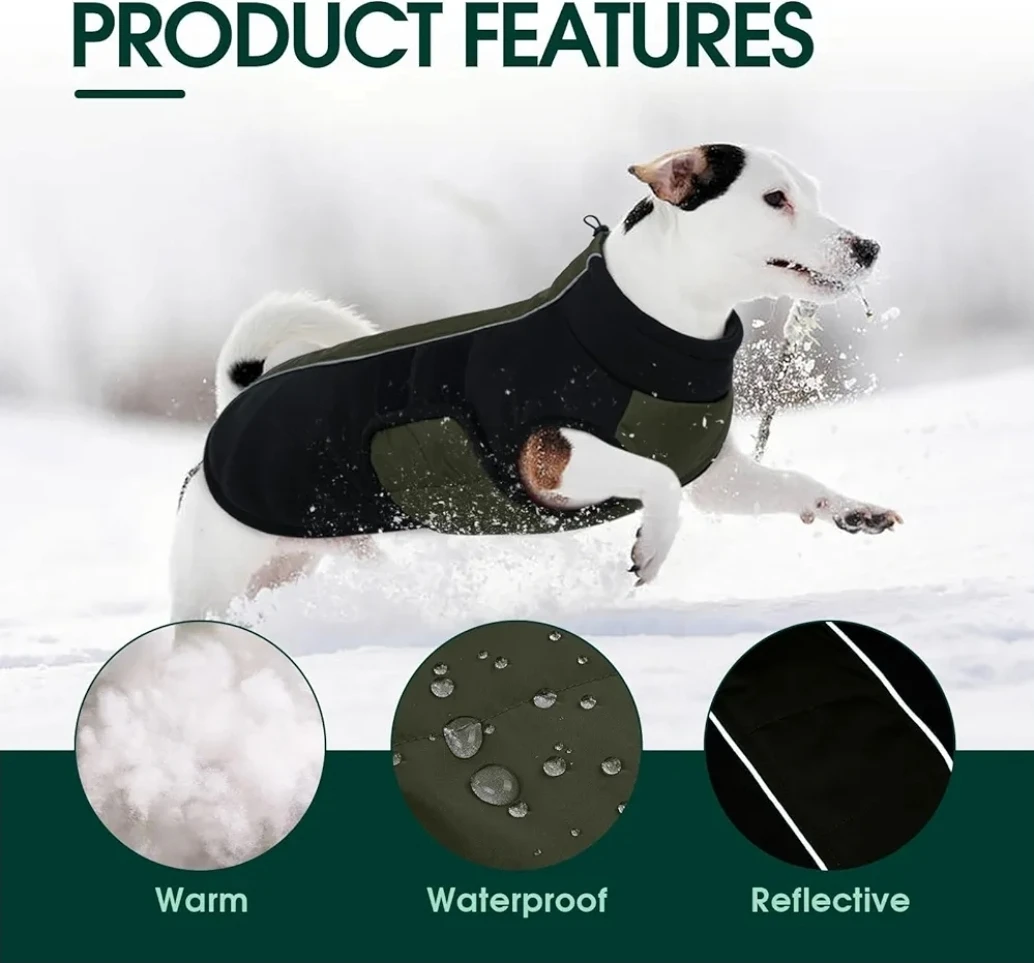 Dog Coat - Warm, Waterproof Winter Jacket - photo 3