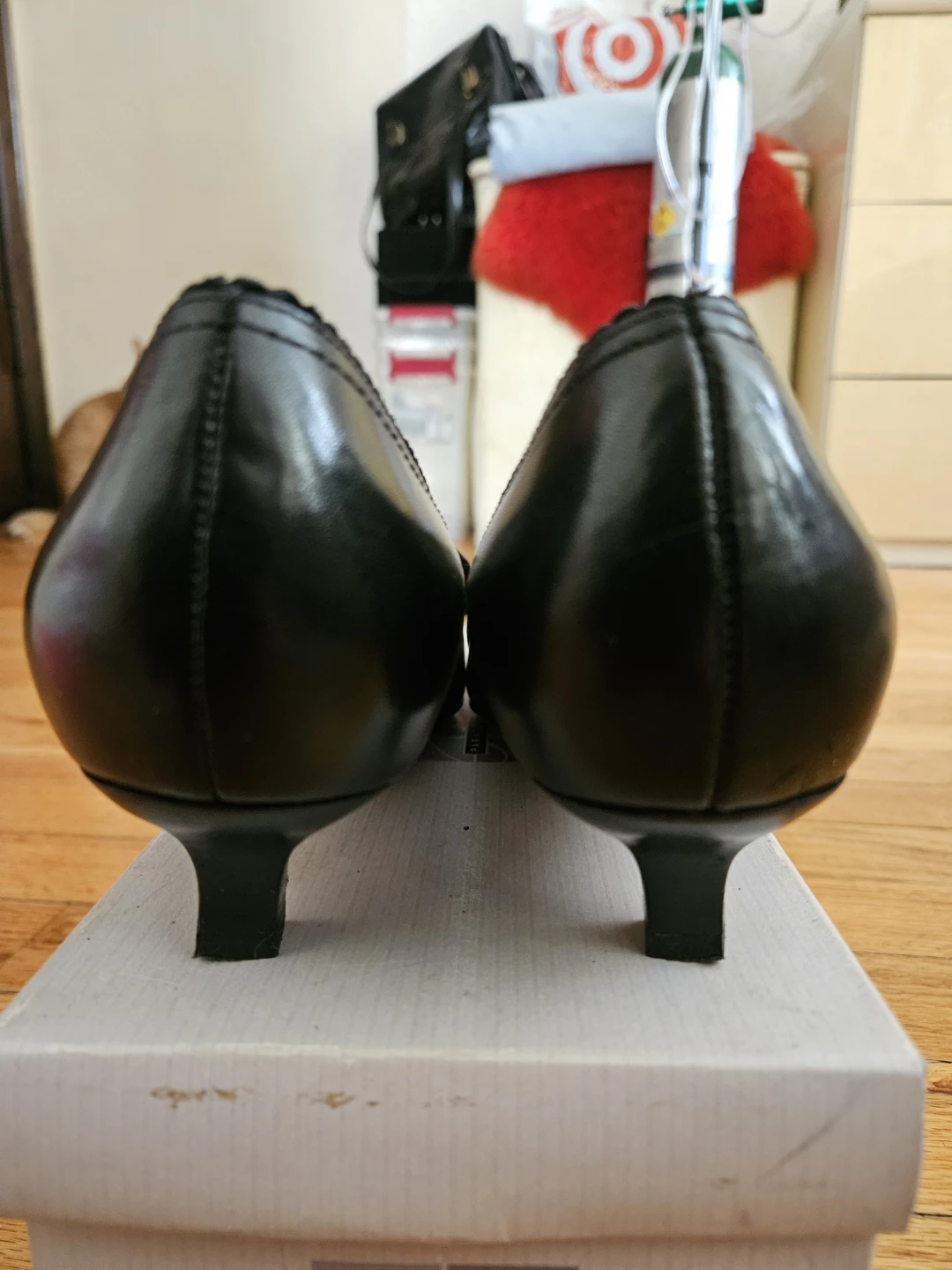Franco Sarto Black Pointed Toe Heels with Bow - Size 9 - photo 3