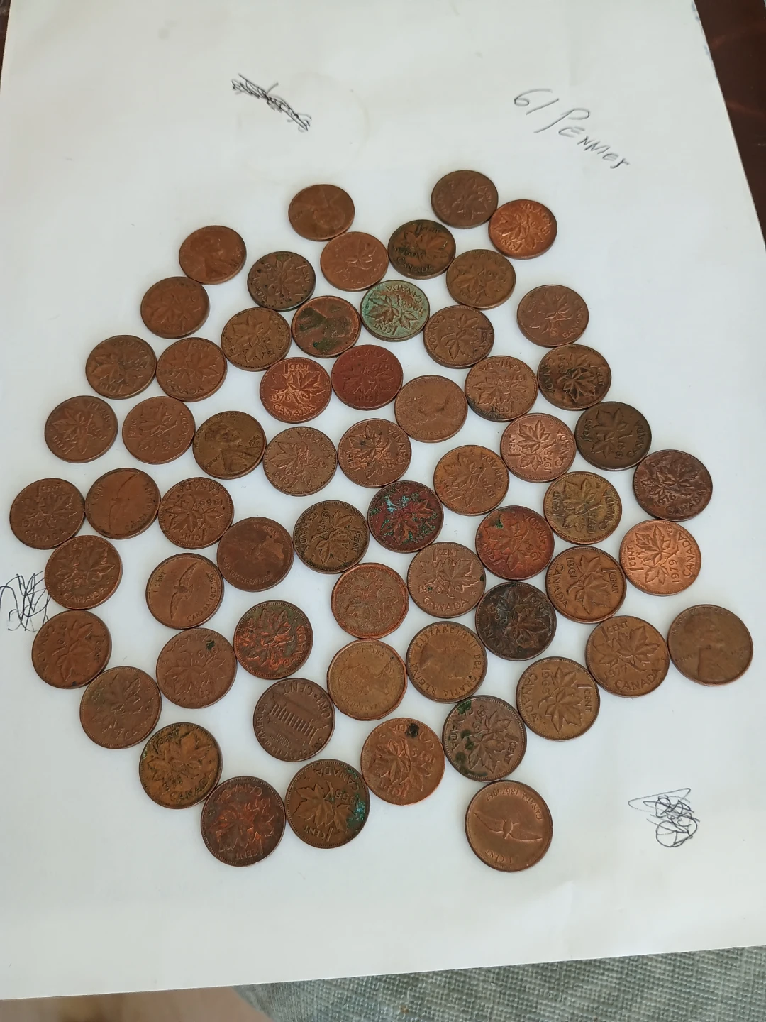 Canadian Pennies Collection