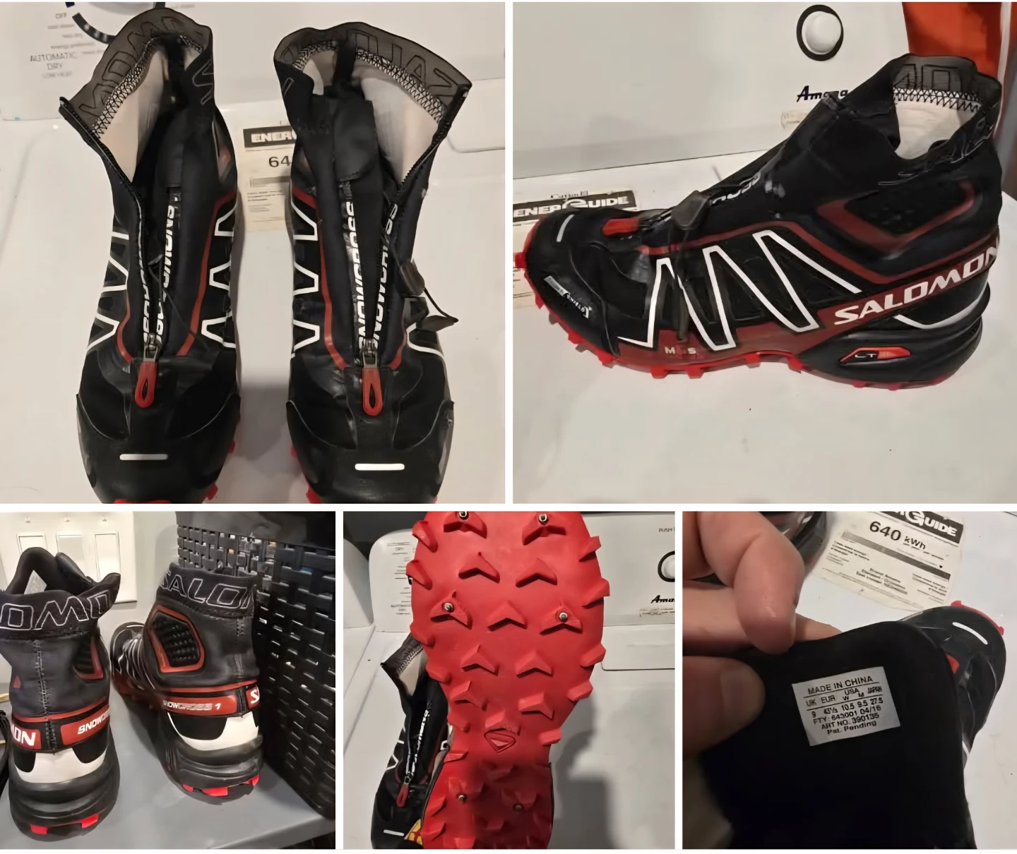 Salomon Snowcross Trail Running Shoes Size 9.5