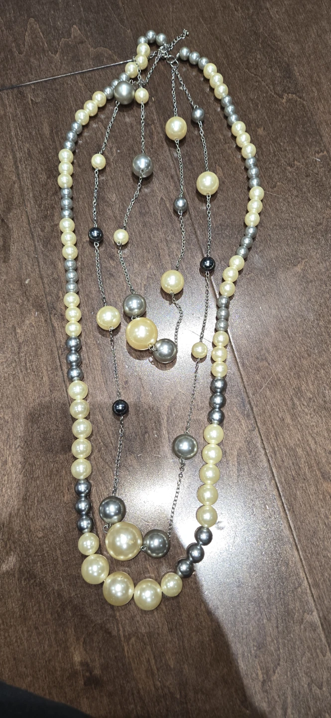 Multi-strand Faux Pearl Necklace