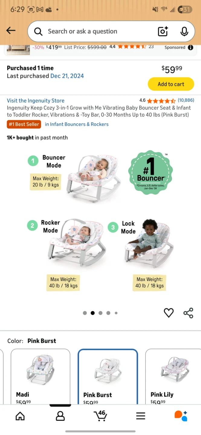 Infant/Toddler 3-in-1 Grow Baby Bouncer Seat - photo 5