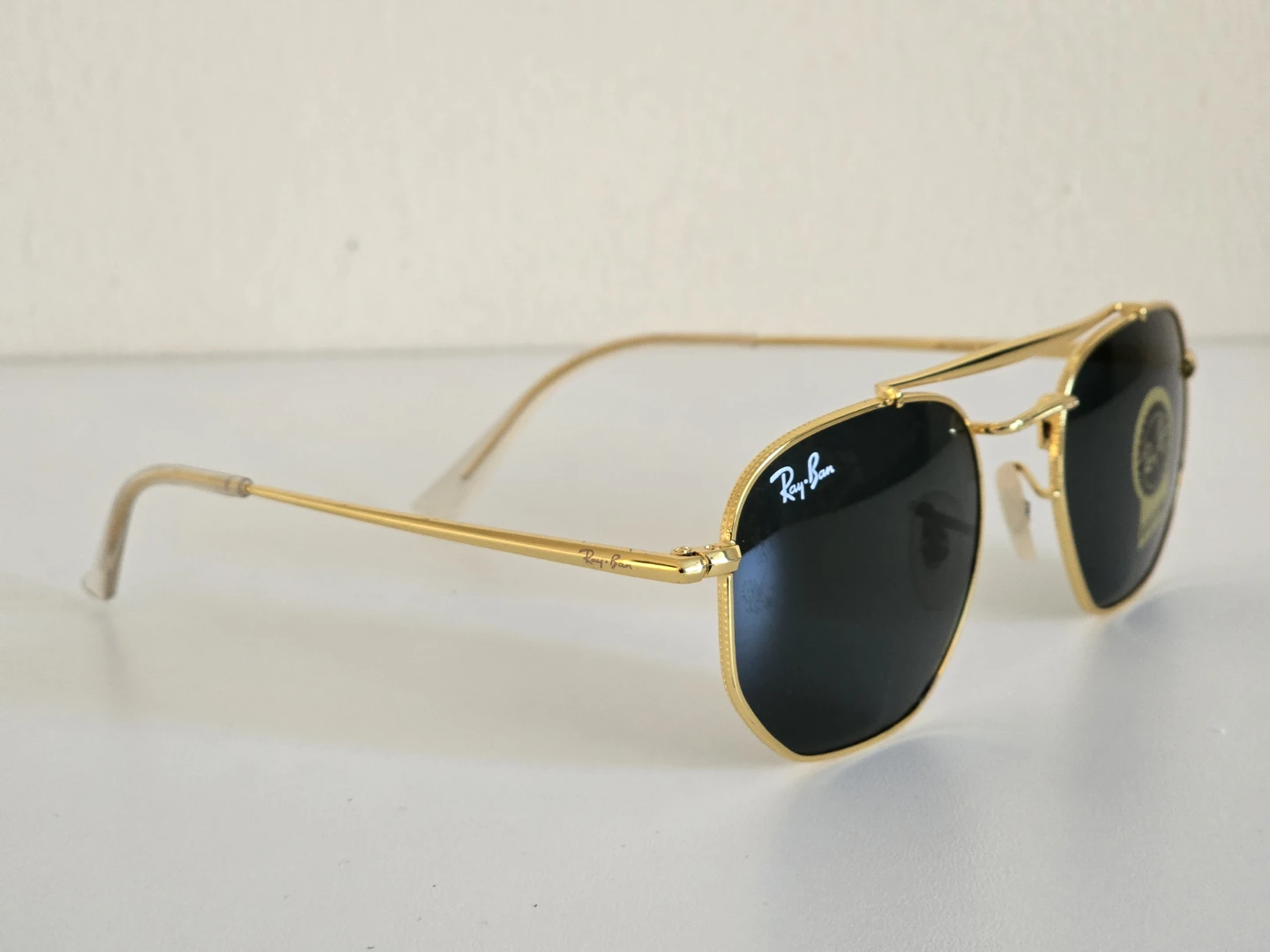 Ray-Ban Gold Metal Aviator Sunglasses G-15 Lens - photo 2