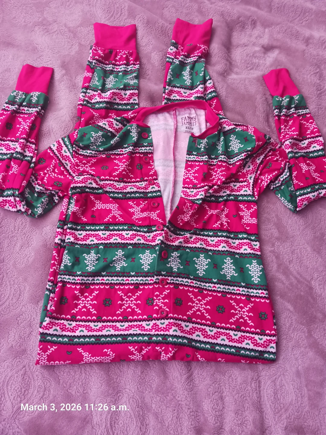 Fammy Jammies Sleepsuit Onesie - XL/TG