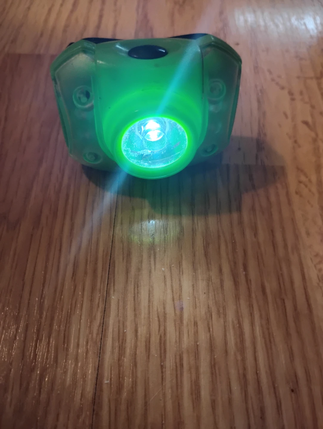 Green helmet clip-on LED Light 🥕 - photo 2