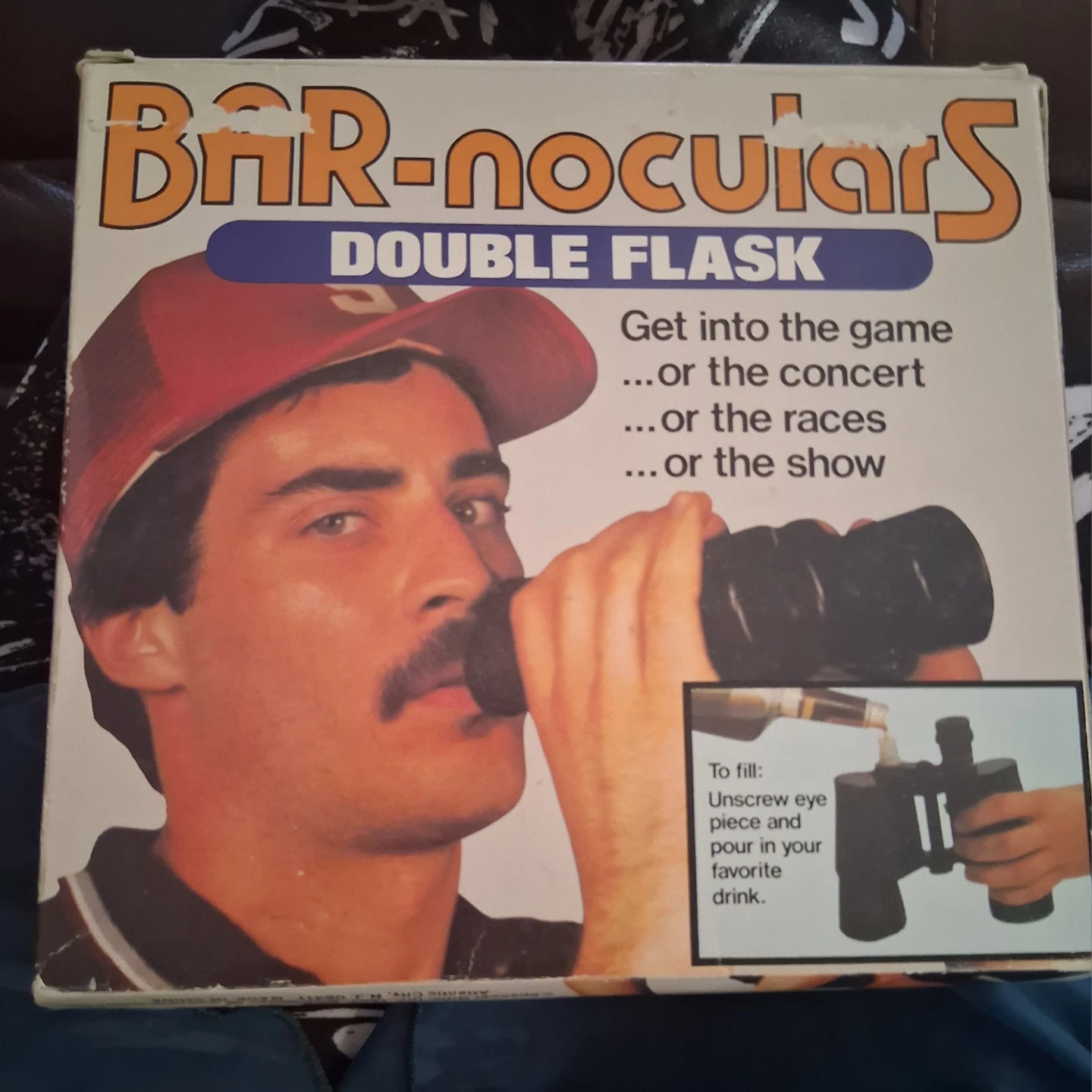 VINTAGE BAR-noculars Double Flask Binoculars
