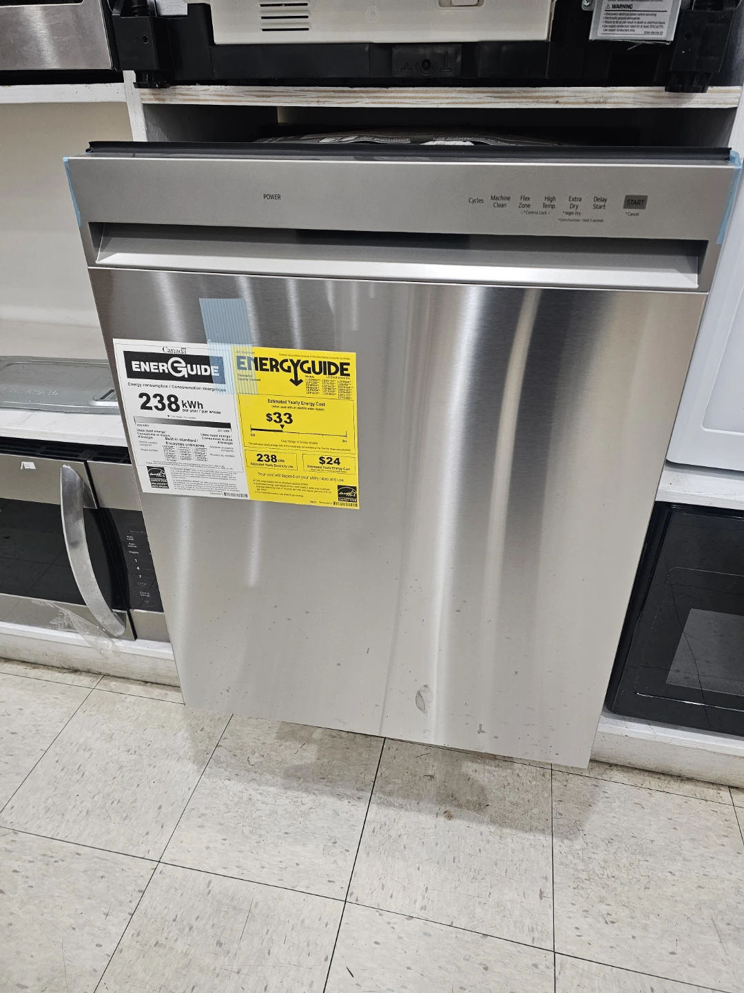 New LG 24in Stainless steel dishwasher