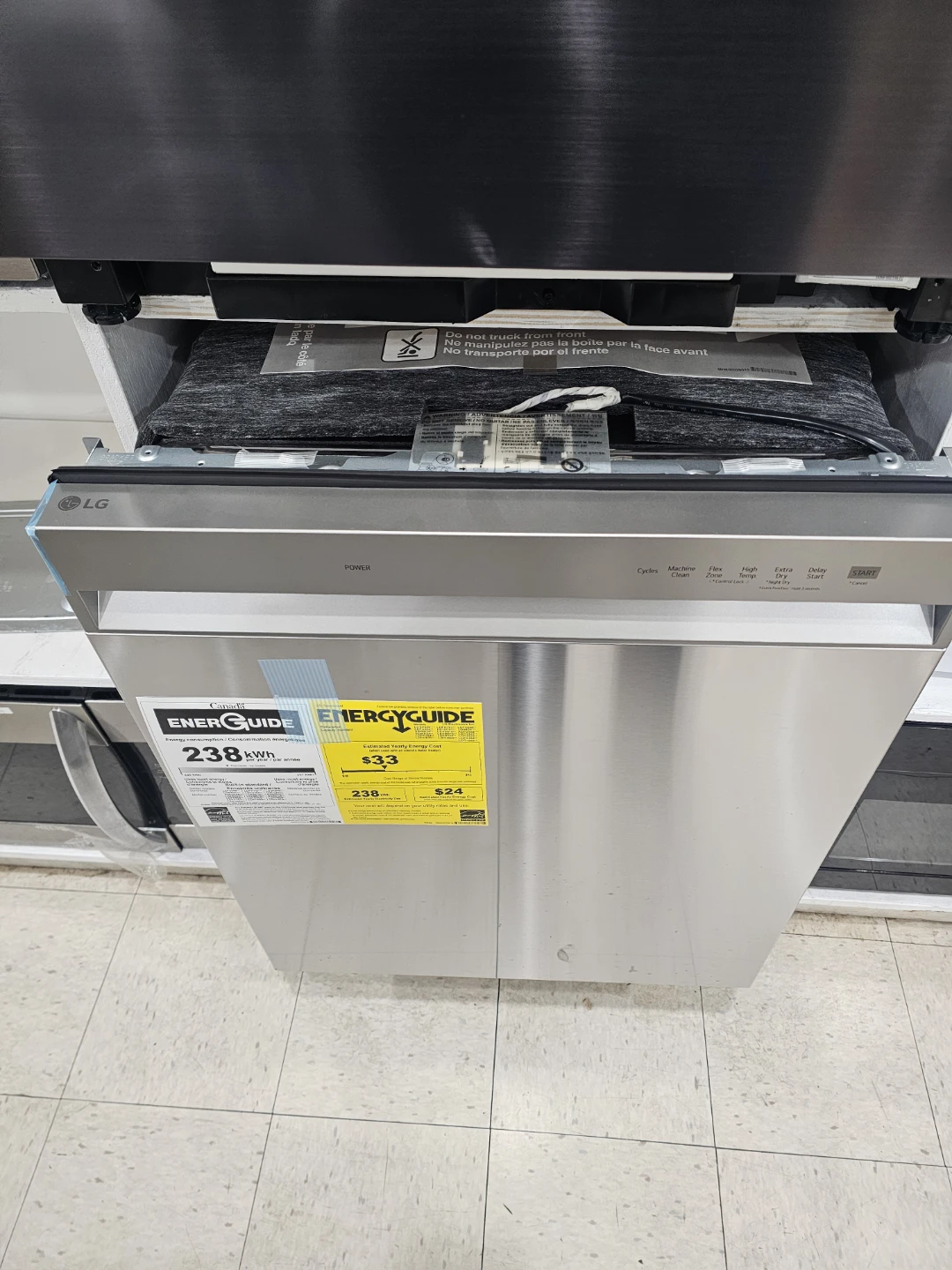 New LG 24in Stainless steel dishwasher - photo 2