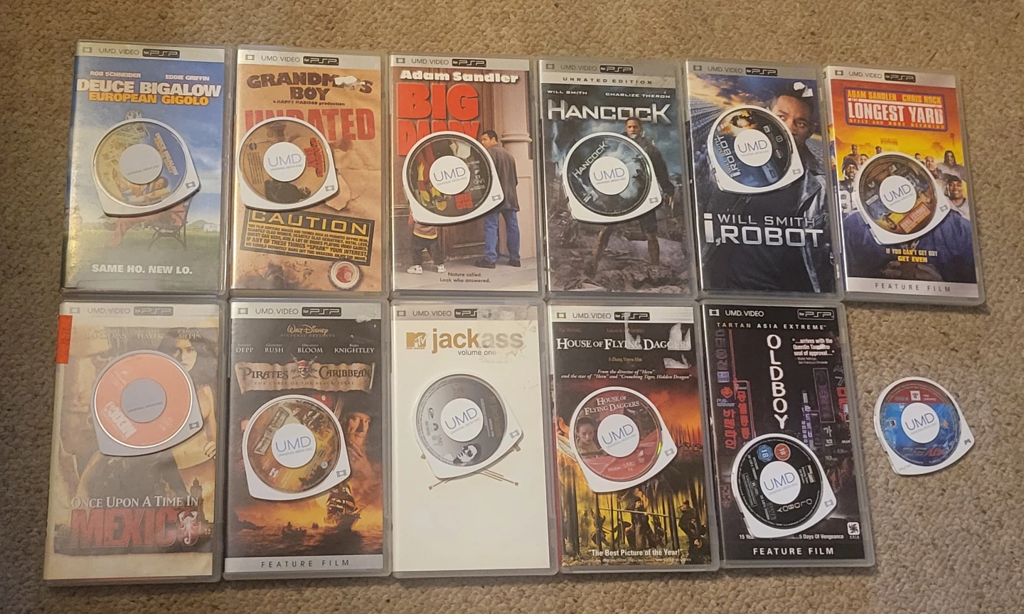 PSP UMD Movies Bundle - Pirates, Jackass, Oldboy & More!