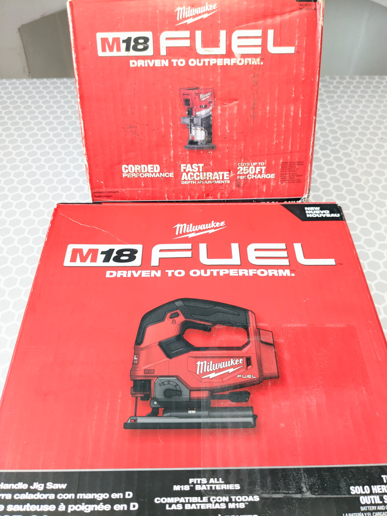 M18 Milwaukee FUEL Jigsaw + FUEL Compact Router