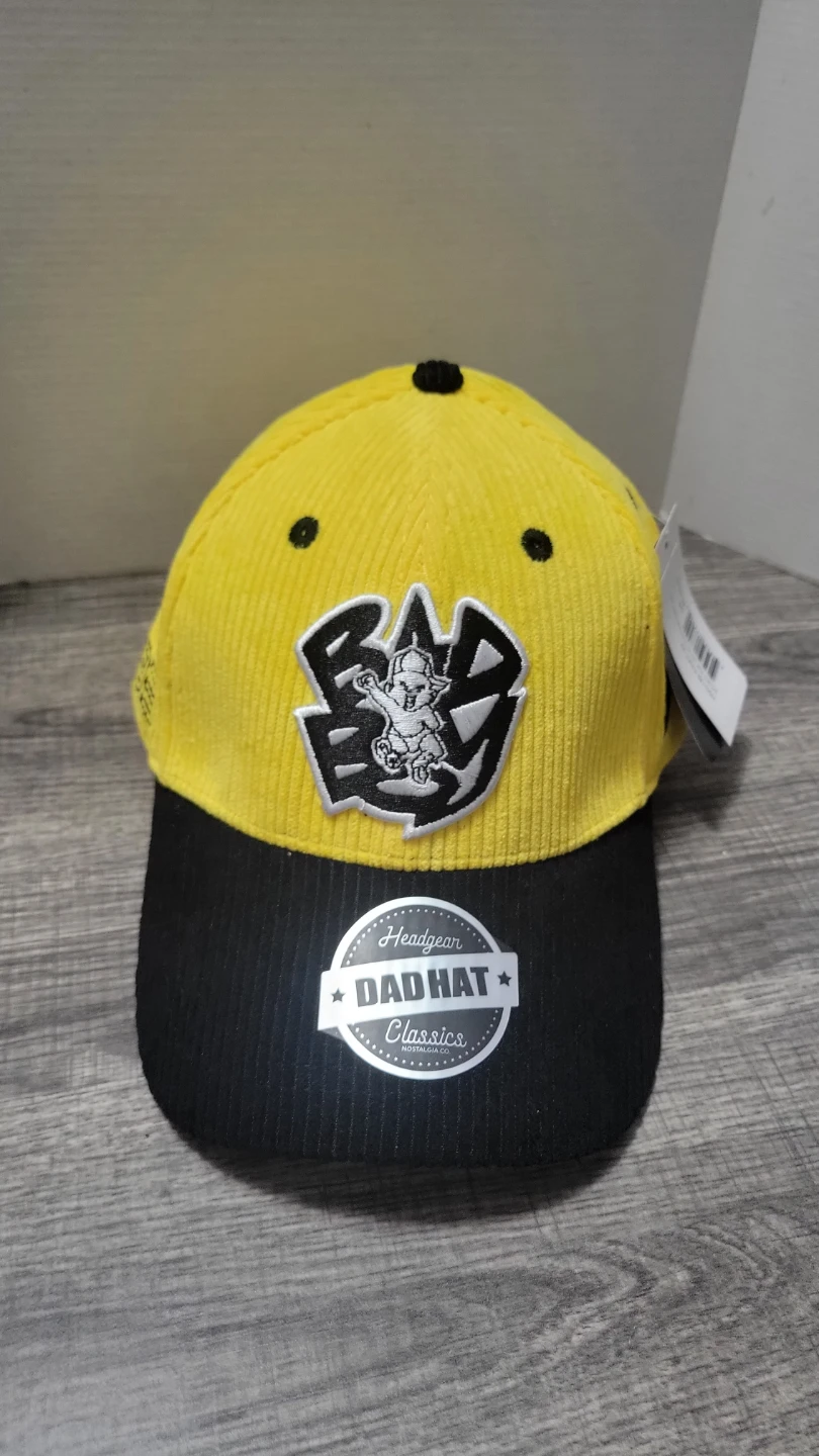 Bad Boy Classics Yellow & Black Corduroy Snapback Hat