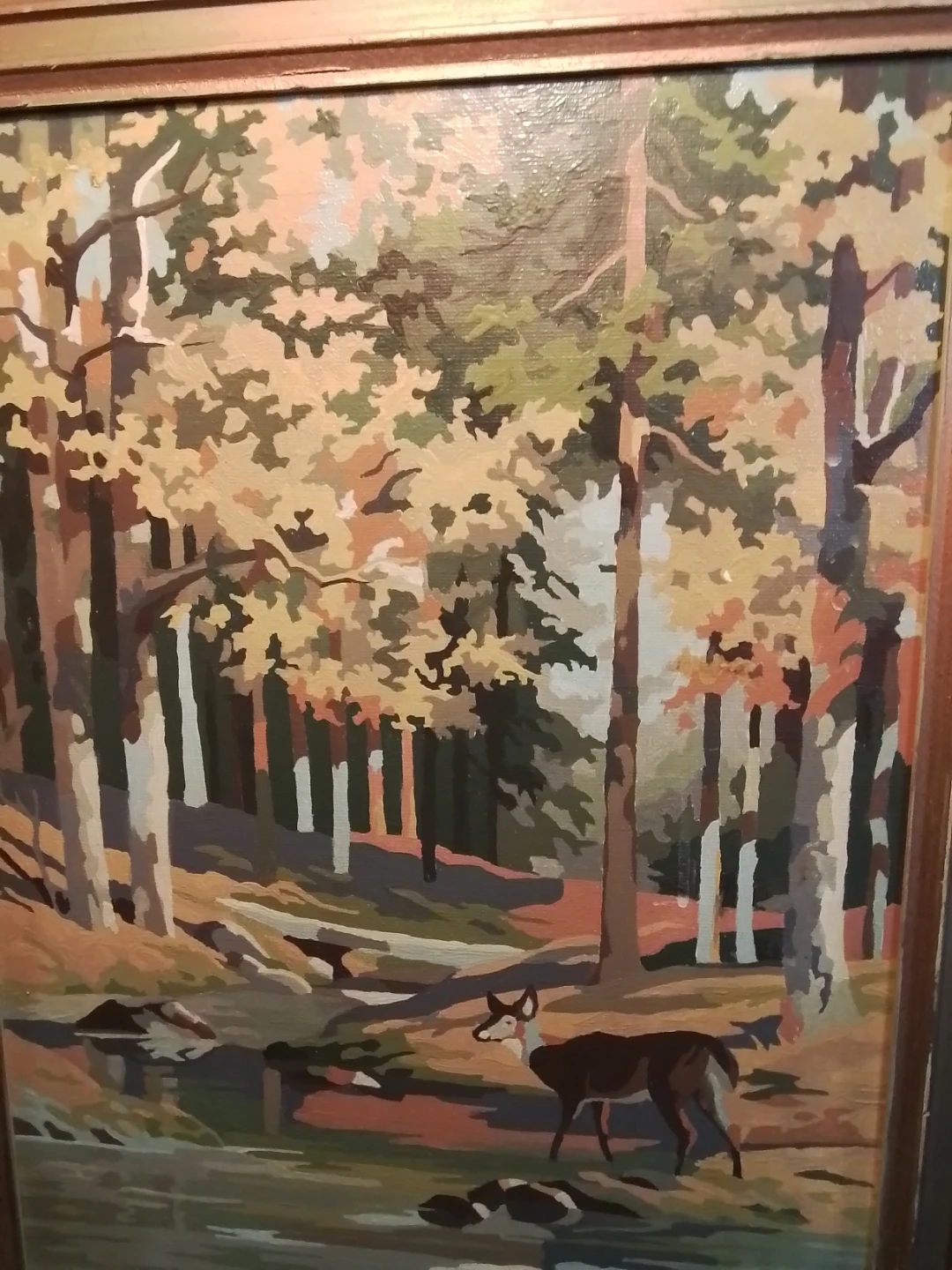 Framed Oil Painting 17x21" - photo 2