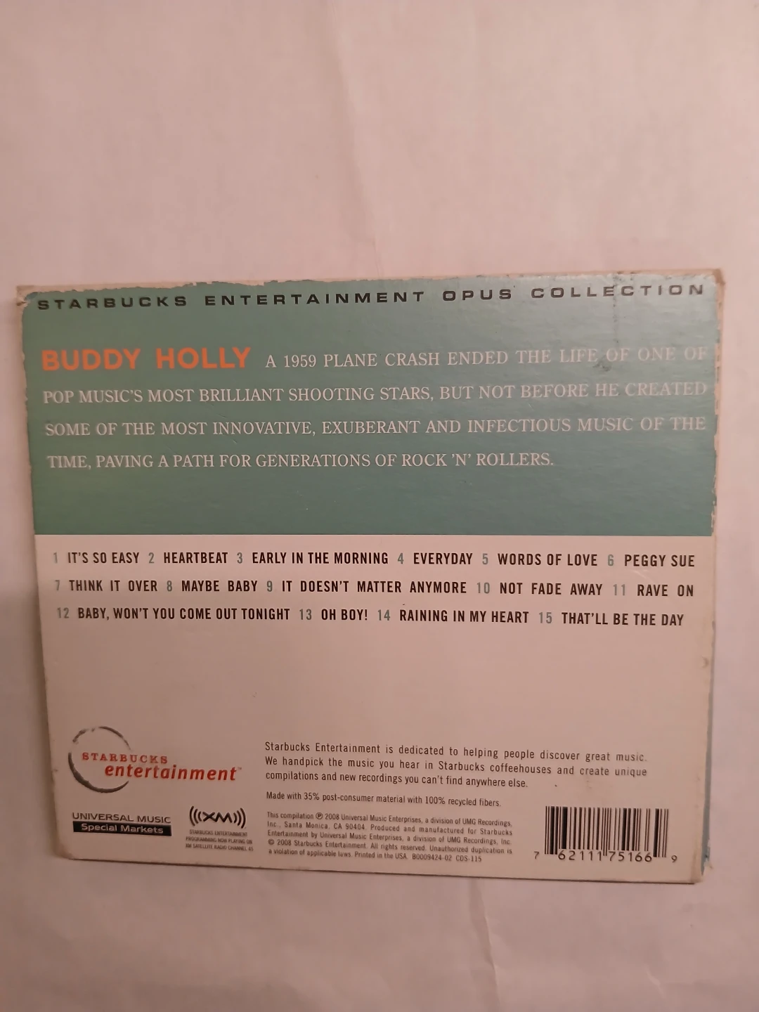 Buddy Holly Not Fade Away Opus Collection CD - photo 2