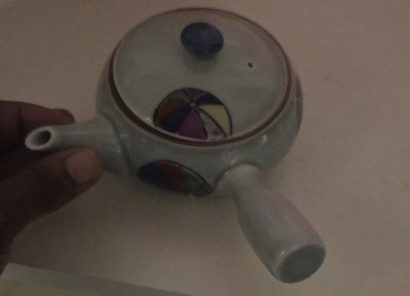 Antique Ceramic Teapot with Infuser - photo 5