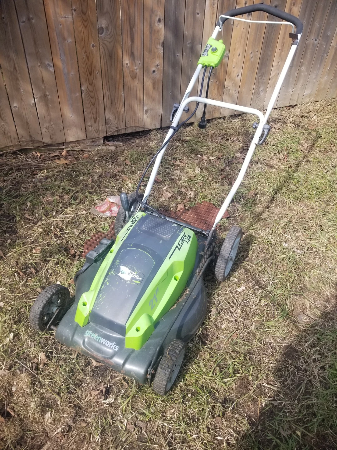 Greenworks 21" 120V Electric Lawn Mower