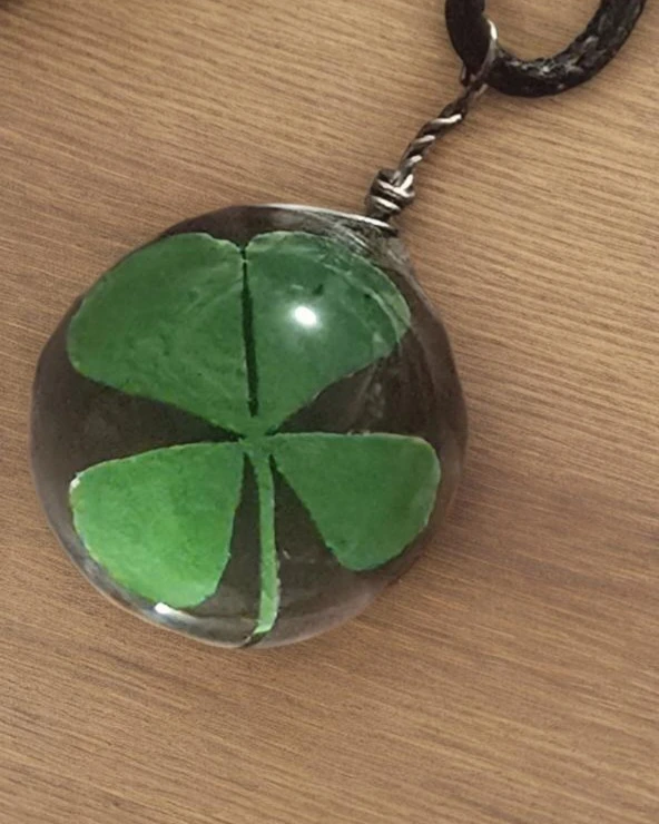 Four Leaf Clover good luck pendant