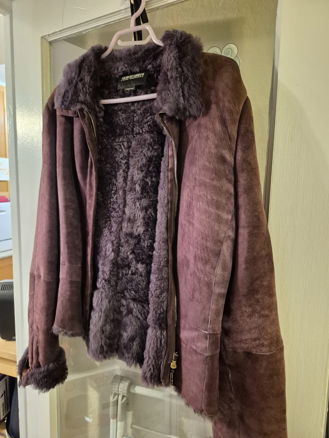 Giorgio Armani Suede and Fur Jacket - photo 4