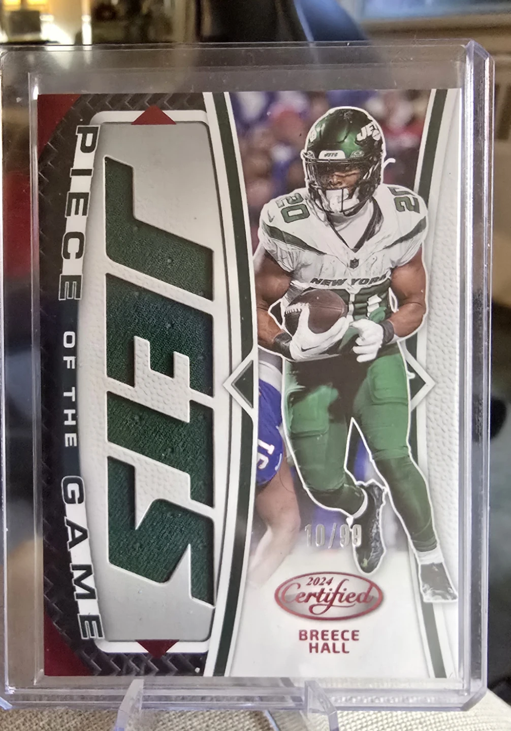 2024 Panini Certified Breece Hall "Piece of the Game" Card